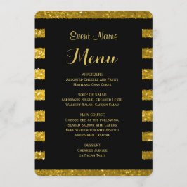 Ouro do menu | do comensal e listras pretas