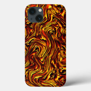 Ouro e coral ou textura vermelha vívida