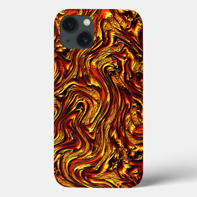 Ouro e coral ou textura vermelha vívida (Verso)