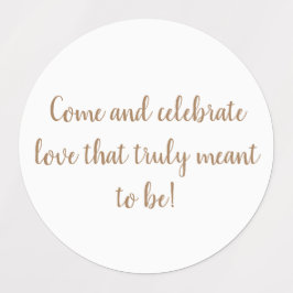 ouro elegante em adesivos de convite para casament