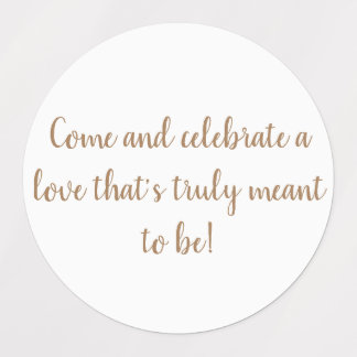 ouro elegante em adesivos de convite para casament