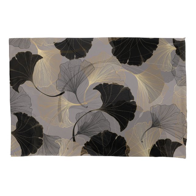 Ouro elegante Ginkgo, fundo vintage. (Frente)