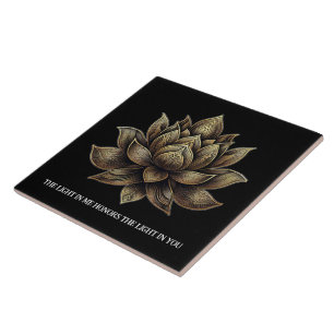 Ouro Elegante Lotus Flor em Mim...