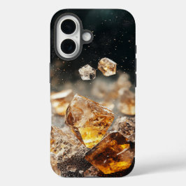 Ouro Ember Crystal Capa de telefone