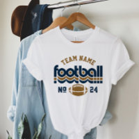 Ouro Escuro Azul Marinho Espírito de Futebol Retrô