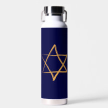 Ouro Estrela de David Water Bottle