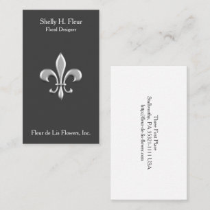 Ouro Fleur De Lis Cartão de visita