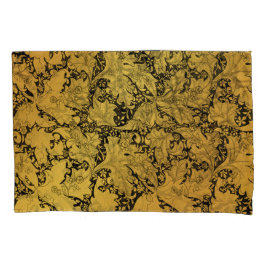 Ouro Floral Padrão Oriental Fllower