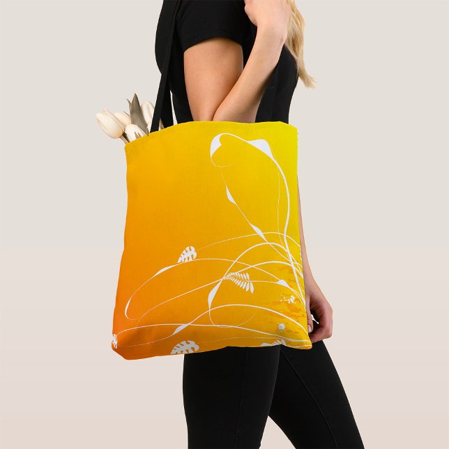 Ouro Floral Tote Bag (Criador carregado)
