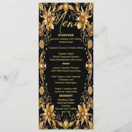 Ouro Floral Wedding Menu
