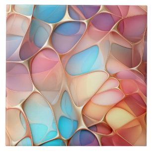 Ouro Fractal Voronoi com ponta arco-íris