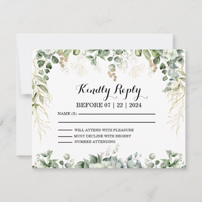 Ouro Garden Gala: RSVP para Nossa Botânica (Frente)