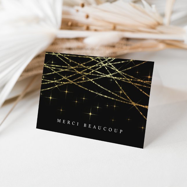 Ouro Garland Obrigado Cartões (Criador carregado)