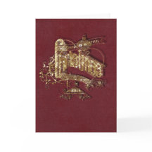 Ouro Glitter Natal - Cartão de Saudação