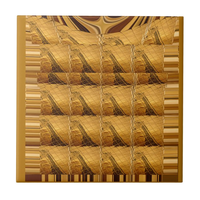 Ouro Infinito Girafa Animal Motif Art Impressão (Frente)