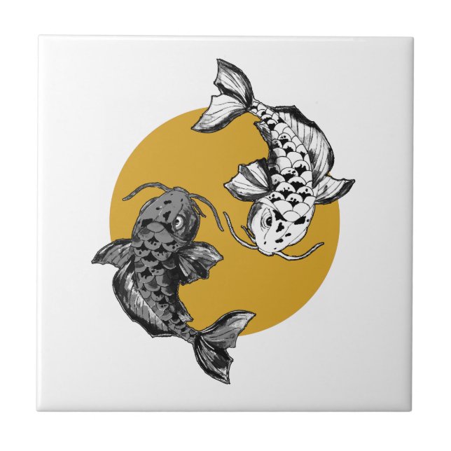 Ouro japonês Sun Koi Carps (Frente)