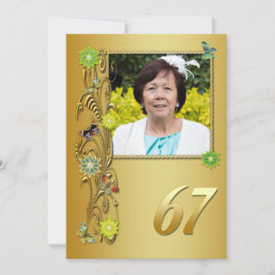 Ouro Jardim 67º Convite de aniversário