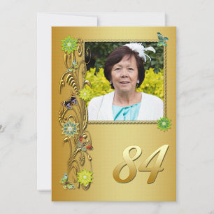 Ouro Jardim 84º Convite de aniversário
