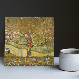 Ouro Klimt Árvore da Vida Abstrato de Arte Nouveau