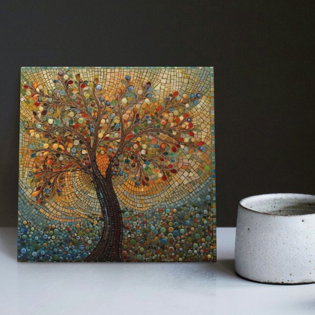 Ouro Klimt Árvore da Vida Abstrato de Arte Nouveau (Criador carregado)