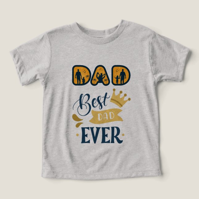 Ouro Laranja e Dia de os pais Moderno Azul (Design frontal)