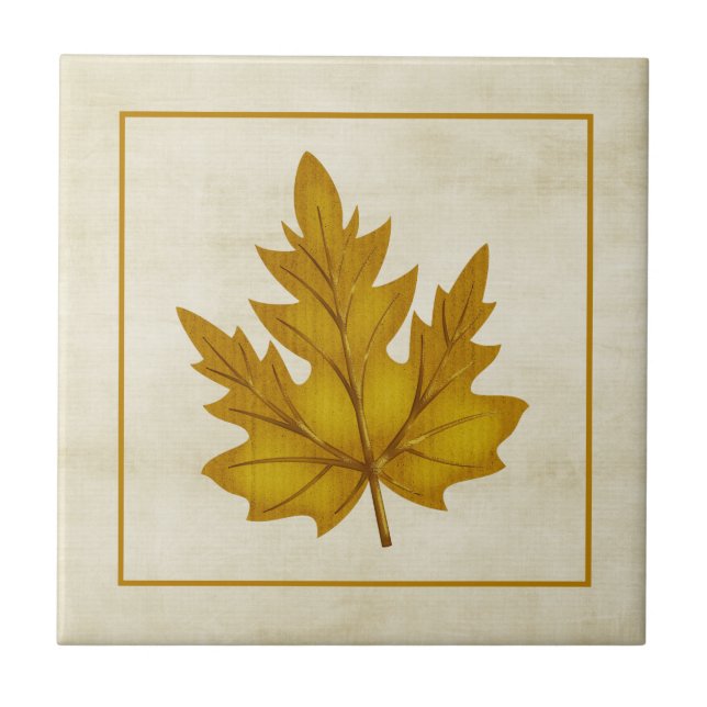 Ouro Leaf Fall Season Themed Azulejo (Frente)
