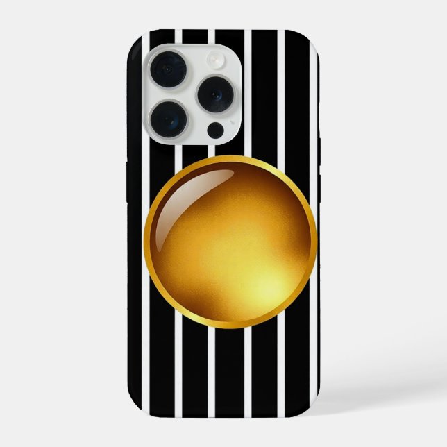 Ouro Luxe Armor - caixa Dourada iPhone 15 Pro (Verso)