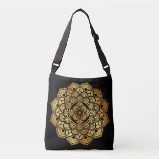 Ouro Mandala Art Design Tote Bag