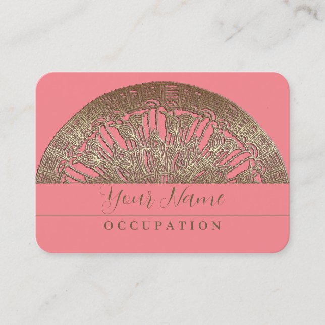 Ouro Mandala - Cartão de visita (Frente)