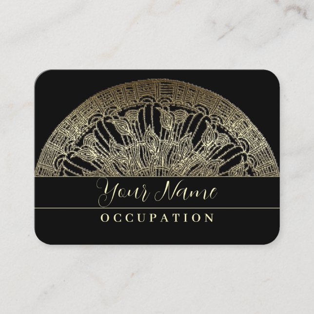 Ouro Mandala - Cartão de visita (Frente)