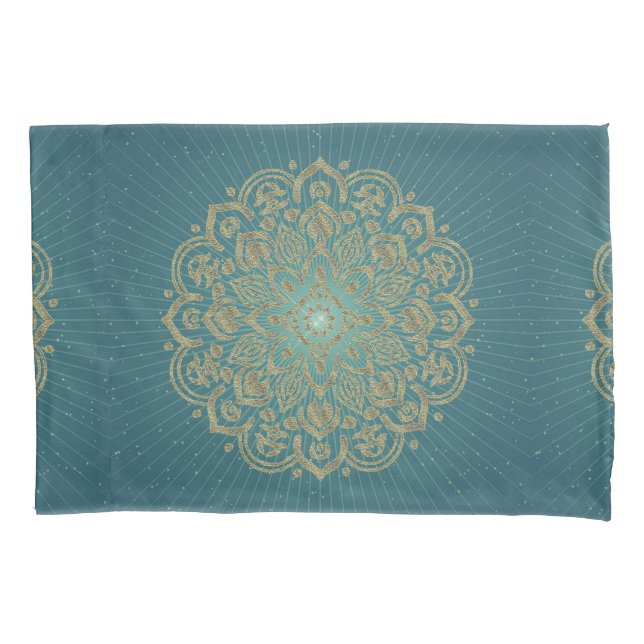 OURO MANDALA Rosette - Pillowcase (Frente)