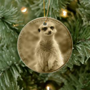 Ouro Meerkat 2022 Moeda, Enfeites de natal