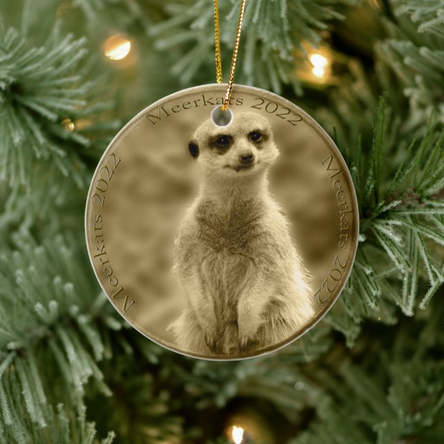 Ouro Meerkat 2022 Moeda, Enfeites de natal (Árvore)