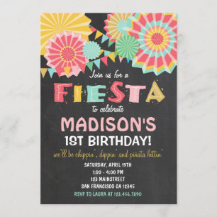 Ouro mexicano do rosa do convite de aniversário d