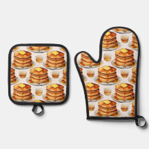 Ouro Pancake Morning Watercolor Xarope e manteiga