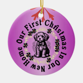 Ouro Primeiro Natal Novo Ornamento do Lendar Domés