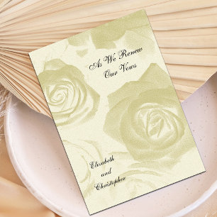 Ouro Procura Rosas Vow Convite para renovação