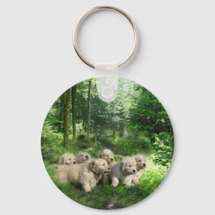 Ouro Puppies Chaveiro