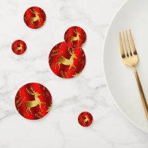 Ouro Reindeer no Natal Vermelho