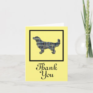 Ouro Retriever Dog Obrigado Cartão de Saudação