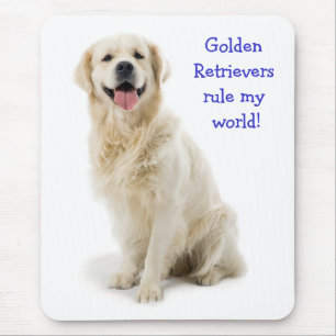 Ouro Retriever Puppy Regra My World Mousepad