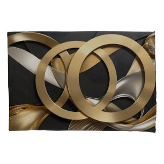 Ouro Rings Abstrato - Design moderno de luxo