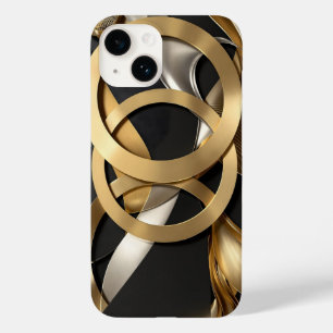 Ouro Rings Abstrato - Design moderno de luxo