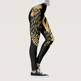 Ouro Rooster Ano 2017 Leggings Pretas