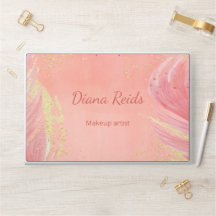 Ouro rosa brilho nome personalizado