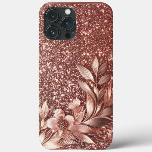 Ouro rosa elegante moderno com curva floral10