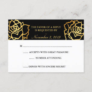 Ouro Rosa RSVP - Preto