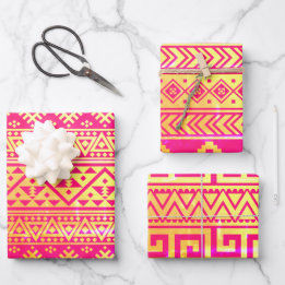 Ouro rosa tribal geométrico