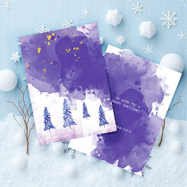 Ouro roxo Árvore de Natal Folha de Arte Aquecida H