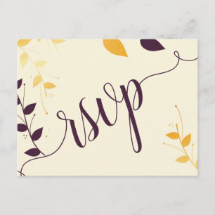 Ouro Roxo Elegante deixa Posto de convite RSVP
